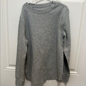 GAP Heather Gray V-Neck Sweatshirt